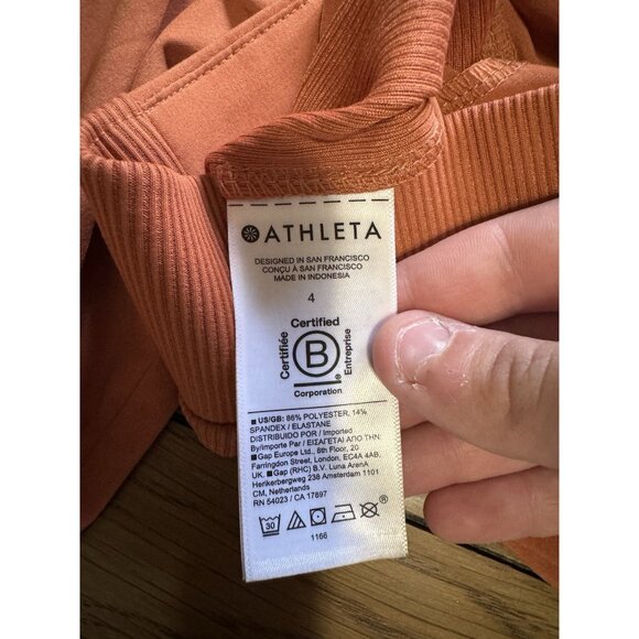ATHLETA Brooklyn Ankle Pant in Sunset Glow Orange Style 198671 Women Size 4 READ - Picture 7 of 15